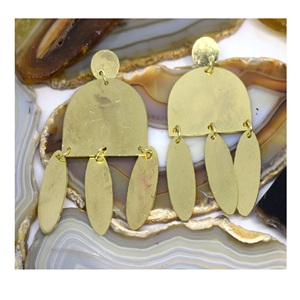 Popular Vintage New Designer <b>Earring</b> Geometric Gold Stud <b>Earring</b> multicolor jewelry - Product Image 5