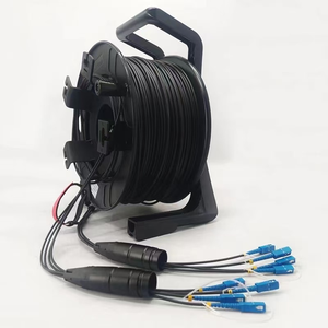 Cable de Fibra Óptica Táctico Portátil OEM LC/UPC-LC/UPC Blindado de 4 Hilos - Carrete de Cable SM Impermeable de 300M para FTTX - Product Image 2