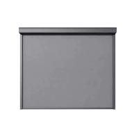 Cortina Exterior Impermeable y Resistente al Viento de PVC Transparente con Sistema Ziptrack, Persianas Motorizadas para Patio, Protección Solar