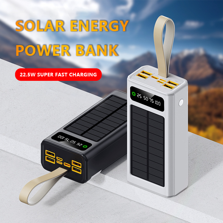 Portable Solar Powerbank 50000mah Charger Power Bank 30000mah