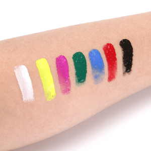 12 couleurs <span class=keywords><strong>FX</strong></span> <span class=keywords><strong>maquillage</strong></span> fabricants de peinture pour le visage à base d'eau Cosplay SFX Halloween Kit de peinture corporelle pour enfants adultes - Product Image 6