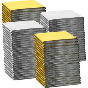 130*210Cm foglio di alluminio monouso sopravvivenza emergenza coperta termica argento oro