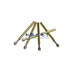 P50 D2 Punta redonda grande de 0.9 mm, sonda de resorte, pin de prueba de cobre para piezas de instrumentos - Product Image 1