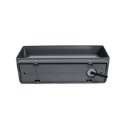 Lámpara de Pared Exterior LED de Policarbonato y Aluminio Negro de 10W, Impermeable, Moderna