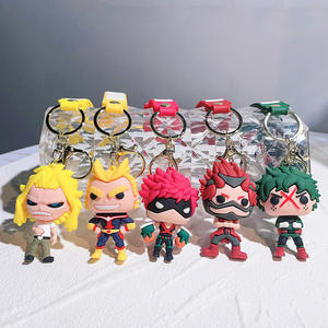 <span class=keywords><strong>6</strong></span> diseño 3D suave PVC figura pedante llavero con banda para los fans de Anime <span class=keywords><strong>My</strong></span> Hero Academia como regalos - Product Image 1