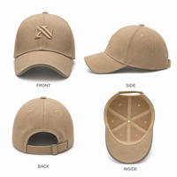 Casquette de baseball brodée avec monogramme lettre N personnalisée, en sergé de coton, 6 panneaux, réglable, unisexe, vente en gros, OEM, faible MOQ