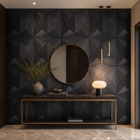 Panneau mural en PVC 50x50cm, imperméable, résistant à l'humidité, ignifuge, avec motif de tulipe en 3D, directement de l'usine, pour la décoration de la maison