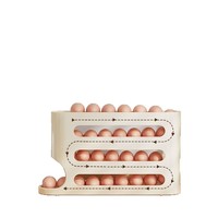 Distributeur de Œufs Automatique à 4 Niveaux, Organisateur de Rangement à Gravité, en Plastique Sans BPA, Gain de Place pour Réfrigérateur et Garde-Manger