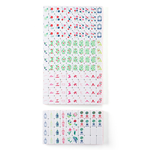 Mahjong Americano Rojo, Moderno y de Lujo, Acrílico de Cuatro Capas, Combinación de Colores, Mini, Portátil, para Viajes y el Hogar, con Dados Gratis - Product Image 4