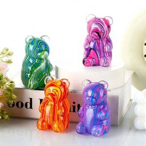 Jouet Squishy Ours Spirale Adorable, Balle Anti-Stress Remplie de Maltose à Rebond Lent, Jouet Sensoriel à Presser pour Enfants et Adultes - Product Image 1