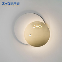 Plaques de porte personnalisées en acrylique, signalétique braille, affichage LED, étanches IP65, à suspendre/murales pour bureaux et salles de réunion - Design