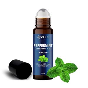 Olio Essenziale di Menta Piperita Roll-on - Olio Essenziale di Menta Piperita con Applicatore a Sfera per Mal di Testa ed <span class=keywords><strong>Emicrania</strong></span> - Miscela <span class=keywords><strong>da</strong></span> 10ml con Olio di Menta - Product Image 1