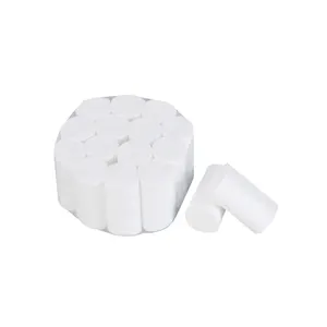 Disposable medical supply 100% cotton white dental cotton roll disposable absorbent cotton roll for oral surgical