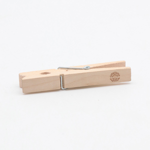 Ensemble de pinces en bois naturel avec logo personnalisé dans une boîte en papier kraft <span class=keywords><strong>pour</strong></span> les cadeaux de mariage, les sacs en papier, les pinces à <span class=keywords><strong>linge</strong></span>, la suspension de photos - Product Image 5