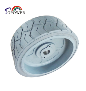 Pneu plein non marquant pour nacelle élévatrice à ciseaux AWP 12x4 12x4.5 230x80 - Product Image 5