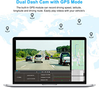 10 inç dokunmatik ekran Dash kamera 3CH HD 1080p + 1080P + 1080P için araba dvr'ı 24H park monitörü Video kaydedici gece görüş WiFi GPS