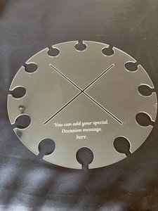 Shinyageli — présentoir transparent à 3 niveaux de présentation de Champagne et de verres en acrylique, vente en gros - Product Image 3