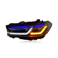 Feux de voiture SJC pour BMW Série 5 G30 G38 2018-2022, ensemble de phares laser, version DRL blanche, phare avant, plug and play