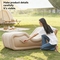 Canapé gonflable automatique portable d'extérieur, résistant à l'humidité, ergonomique, pliable, pour le camping en tente