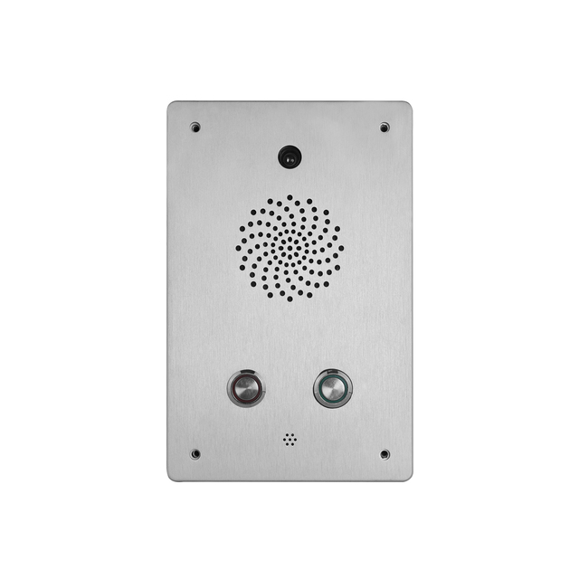 V Visual Intercom Terminal With 2 Buttons HD Video for Schools Stadiums Airports Network Station