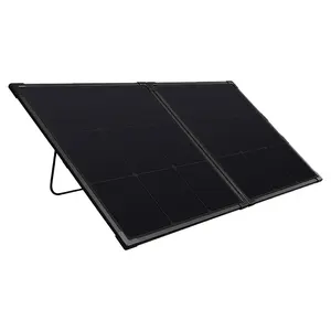 2024 nouveau panneau solaire portable pliable 100W 150W 200W panneau solaire pliable en verre IBC avec conception de cadre en aluminium pour le camping