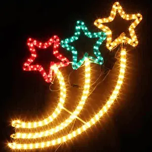 Décorations <span class=keywords><strong>led</strong></span> en forme d'étoile de tournage, pour festival, noël, décoration de vacances, - Product Image 1