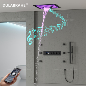 Sang trọng ceiling16inch Led âm nhạc vòi hoa sen đầu phòng tắm lạnh và nóng hiển thị kỹ thuật số vòi hoa sen hệ thống - Product Image 2