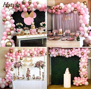 Globo guirnalda arco Kit 112 piezas <span class=keywords><strong>de</strong></span> color rosa <span class=keywords><strong>de</strong></span> oro blanco globos <span class=keywords><strong>para</strong></span> chica <span class=keywords><strong>cumpleaños</strong></span> bebé ducha telón <span class=keywords><strong>de</strong></span> fondo decoración SET597 - Product Image 4