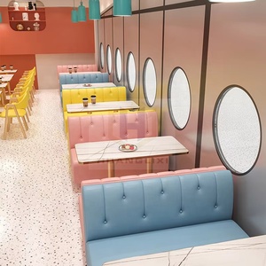 Fabricante Restaurante <span class=keywords><strong>Muebles</strong></span> Cabina Café Heladería Mesas y sillas Comida rápida Restaurante Sofá <span class=keywords><strong>Muebles</strong></span> - Product Image 2