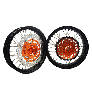 EXC SXF EXC 2003-2024 Años 17x3,5 Delantero 17x5,0 Ruedas Traseras Juego <span class=keywords><strong>17</strong></span> Pulgadas Motocicleta Supermoto Ruedas - Product Image 3