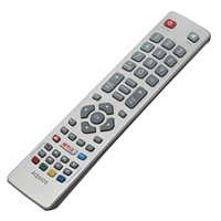 Nuevo reemplazo de código fijo infrarrojo TV remoto SHWRMC0115 plata y negro 2 AAA batería para Aquos Smart LED TV