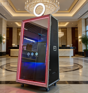 บูธถ่ายภาพพกพา Magic Mirror ขนาด 55 นิ้ว 65 นิ้ว สำหรับงานแต่งงาน หน้าจอสัมผัสขนาดใหญ่ <span class=keywords><strong>ราคา</strong></span>โรงงาน - Product Image 3