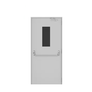 Porte Tagliafuoco in Acciaio <span class=keywords><strong>a</strong></span> Singola <span class=keywords><strong>Anta</strong></span> dal Design Moderno con Resistenza al Fuoco di 60 Minuti per Uso Esterno Commerciale e Ospedaliero in Diversi Colori - Product Image 2