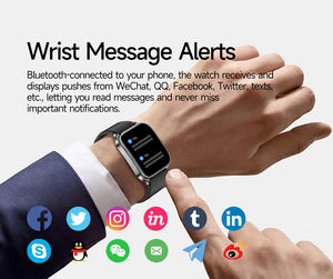 Montre connectée pour personnes âgées E810, écran AMOLED 1,95 pouce, appels Bluetooth, moniteur de santé, assistant vocal IA, tracker d'activité Android, IP68 - Product Image 5