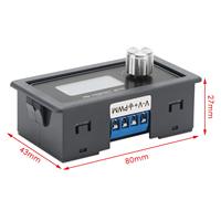 Generador de frecuencia de pulso PWM de 1 canal, DC 3,3 V-30V, módulo ajustable de onda de 5-30mA, pantalla LCD para componentes electrónicos, 1 canal, 2 unidades