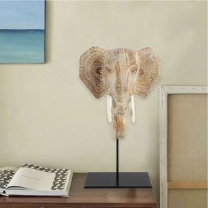Luz nórdica lujo oro resina elefante <span class=keywords><strong>restaurante</strong></span> decoración pieza probóscide cabeza de elefante decoración del hogar - Product Image 4