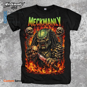 เสื้อยืดแขนสั้นผู้ชาย Meckmanly ผ้าฝ้าย 100% คอกลม พิมพ์ลายรูปภาพ ทรงโอเวอร์ไซส์ สไตล์สตรีท ลำลอง - Product Image 4