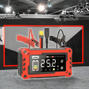เครื่องชาร์จแบตเตอรี่รถจักรยานยนต์อเนกประสงค์ 12V 24V 25A ปรับกระแสได้ 9 ขั้นตอน พร้อมบูสเตอร์สำหรับรถยนต์ - Product Image 2