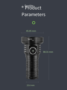 Senter LED 1500lm, senter jarak jauh Kuat paduan alumunium anti air IP68 dapat disesuaikan fokus untuk berkemah - Product Image 3