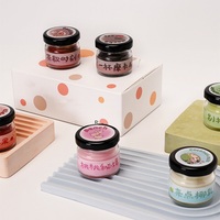 Lot de 6 bougies parfumées en cire de soja d'aromathérapie de luxe, mini-confiture, parfum de fruits, cire d'abeille, cadeaux pour femmes, lot de 4