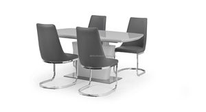 Mobili da pranzo moderni economici per ristoranti Design tavoli da pranzo in <span class=keywords><strong>legno</strong></span> <span class=keywords><strong>bianco</strong></span> a 6 posti con sedie - Product Image 2