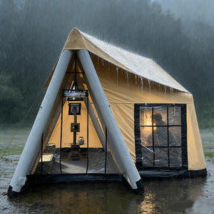 Tente <span class=keywords><strong>de</strong></span> camping gonflable Oxford pour la <span class=keywords><strong>pêche</strong></span> à la <span class=keywords><strong>carpe</strong></span>, 3,7x4m, grand espace, imperméable, coupe-vent, portable, tente familiale 4 saisons, montage rapide - Product Image 1