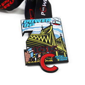 ปรับแต่งสโนว์บอร์ดสูงใหม่ราชินีโลหะผสมสังกะสีเคลือบอ่อนสร้างสรรค์เหรียญที่ระลึกการแข่งขัน - Product Image 3