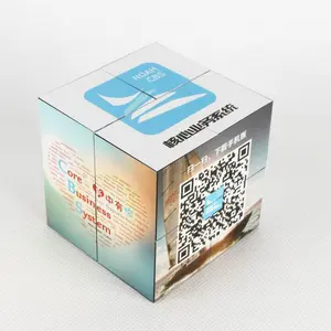 10x10x10cm cube professional customized magic puzzle folding cube Calendar Cube for advertisement