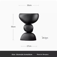 Table d'appoint créative de style nordique, table basse moderne et simple, accessoire de décoration intérieure haut de gamme au toucher crémeux
