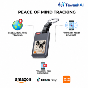 Localizador Inteligente F1 IP65 con Pantalla de Tinta Electrónica, Tarjeta NFC, Compatible con <span class=keywords><strong>Apple</strong></span> Find My, para Llaves, Equipaje y Mascotas - Product Image 1