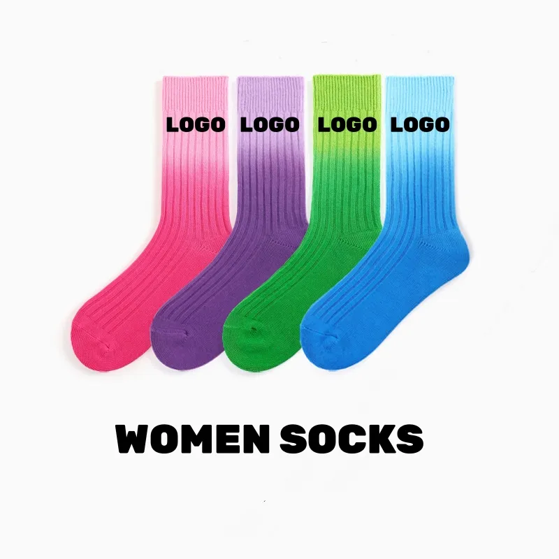 Moda pamuk örgü Polo Yoga için Pilates çorabı kadın çorapları komik özel Logo çorap toptan