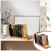 Présentoir de cartes en bois à 12 fentes porte-photo de table et vendeur de cartes postales pour la décoration de bureau à domicile boîte incluse