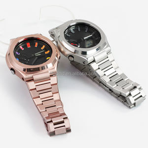 Nouvelle arrivée Nau + tilus <span class=keywords><strong>GA</strong></span>-<span class=keywords><strong>2100</strong></span> Mod Kit boîtier en métal Bracelet en acier inoxydable pour <span class=keywords><strong>GA</strong></span>-2110 <span class=keywords><strong>GA</strong></span>-B2100 montre Modification remplacement - Product Image 5