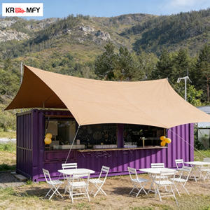 Café en conteneur maritime avec fenêtre en aluminium et porte en acier design - Product Image 1